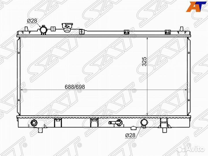 Радиатор mazda familia/323/astina/protege 98-02