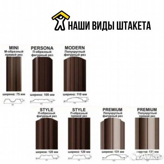 Металлический штакетник