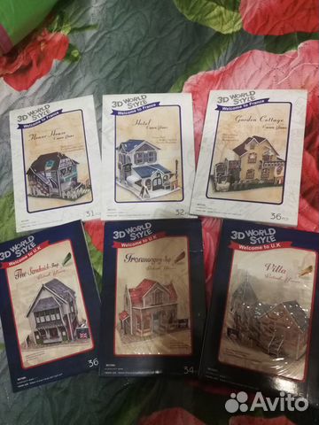 3d пазл Модели домиков