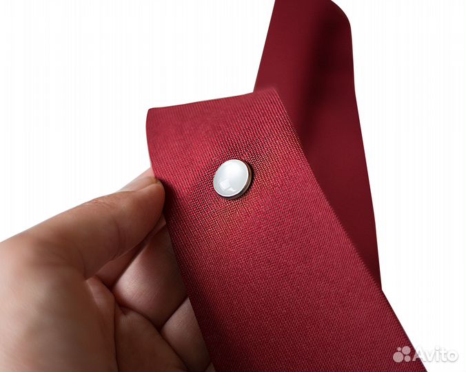 Галстук галочка школьный бордовый для девочки