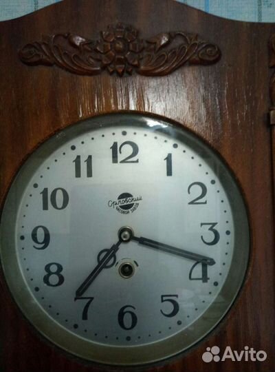 Часы настенные механические СССР