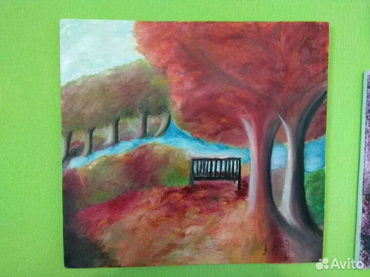 Картина маслом,Осеннее тепло