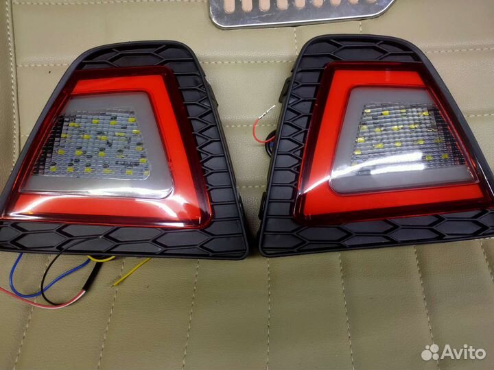 Фонари заднего бампера fit 13-17г
