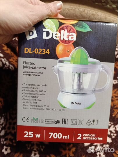 Соковыжималка электрическая Delta