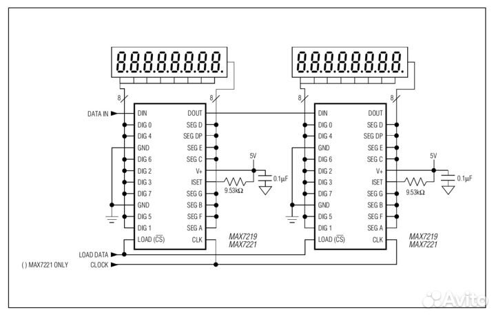 Драйвер дисплея MAX7219, модуль для Arduino, новый