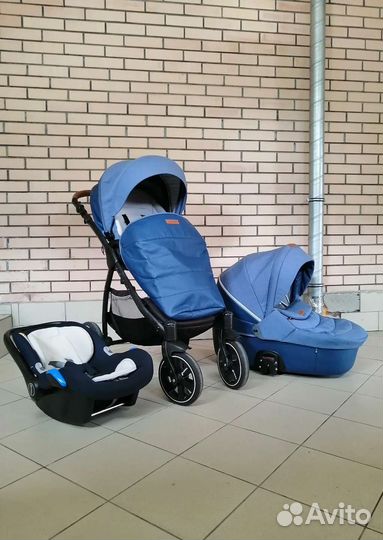 Коляска Noordi Fjordi Sport Melange Leather 3 в 1