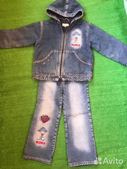 Джинсовый костюм детский