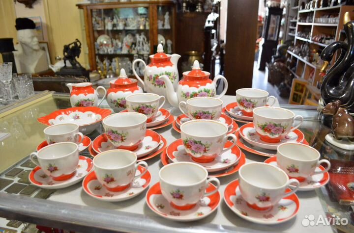 Чайно кофейный сервиз Дулево