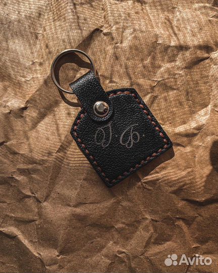 Брелок для ключей кожаный ручная работа