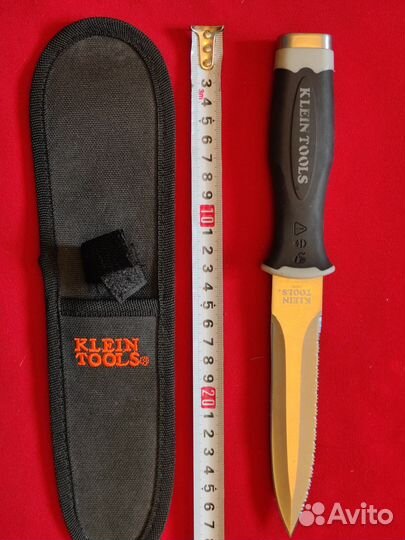 Нож, сталь 440С, HRC58, рукоять прорезиненная