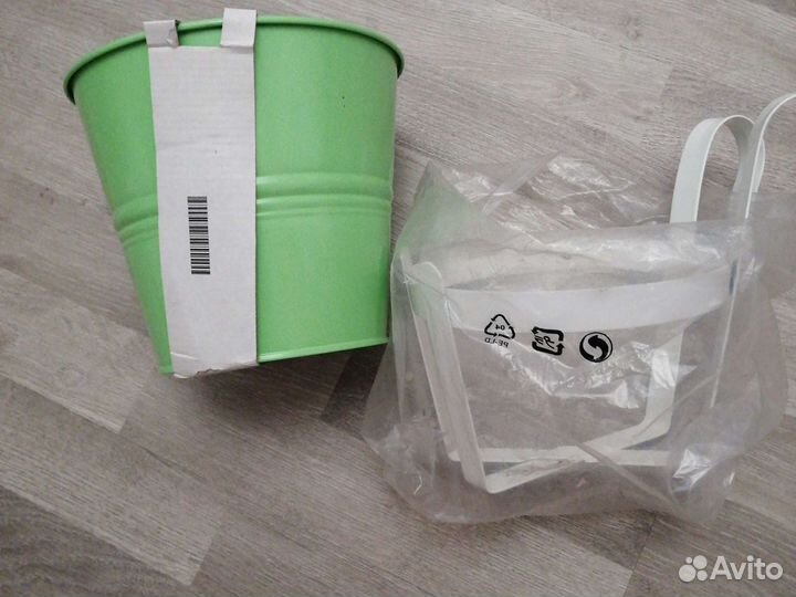 Кашпо Икеа. Соммар и Соккер. 17, 15 и 12 см