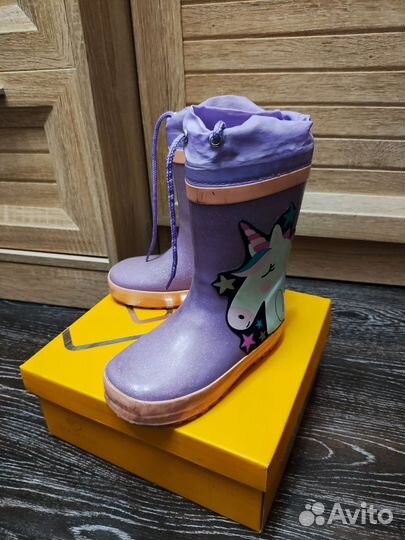 Резиновые сапоги для девочки 26 размер