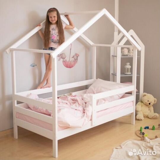 Кроватка MY place из массиваТеремок от 2х лет высо