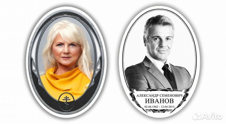 Металлофото, ритуальные таблички, реставрация фото