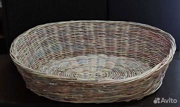 Плету сама из Эко лозы лежанки для кошек и собак