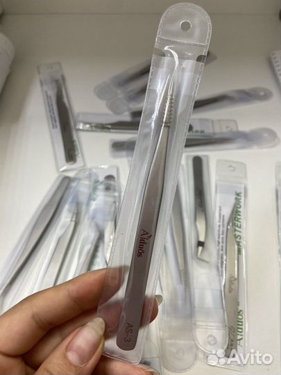 Пинцет для наращивания ресниц