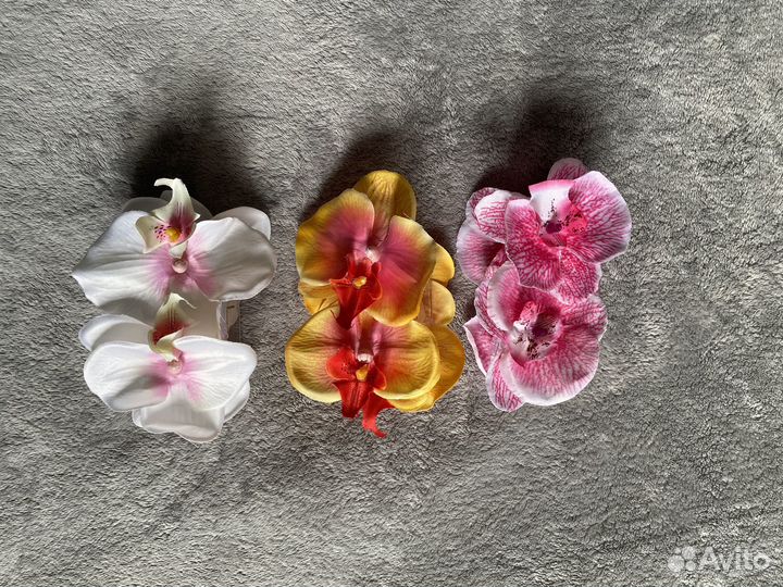 Крабик для волос цветок