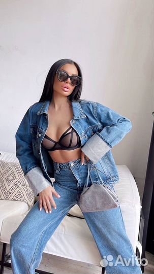Джинсы и куртка Alexander Wang