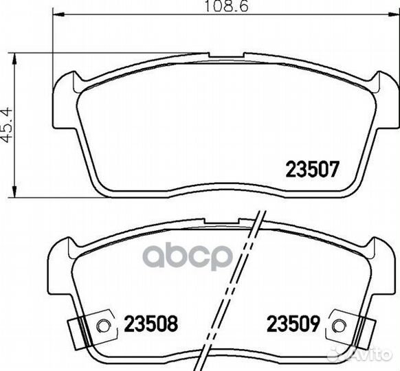 Колодки тормозные дисковые перед (PF-9443)