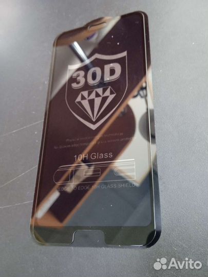 Чёрное стекло Honor 10