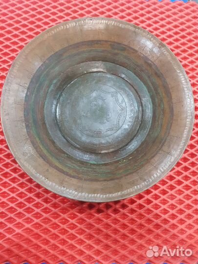 Блюдо медное