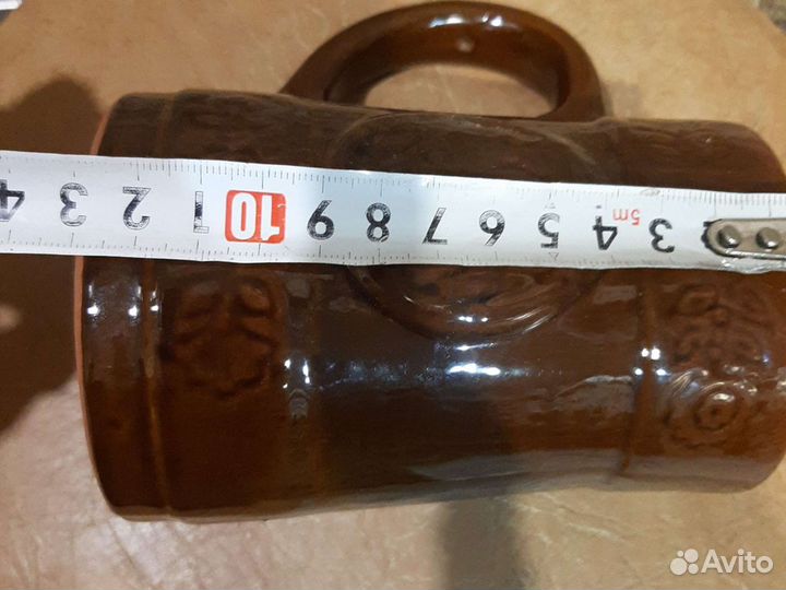 Глиняный кувшин,пивные кружки,винтаж