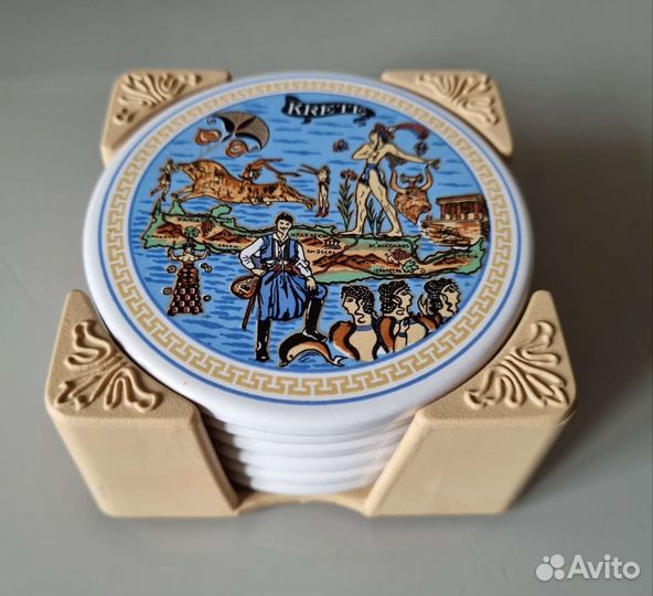 Подставки из керамики Греция набор 6ш