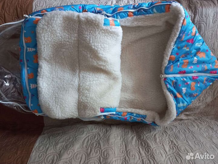 Зимний конверт в коляску