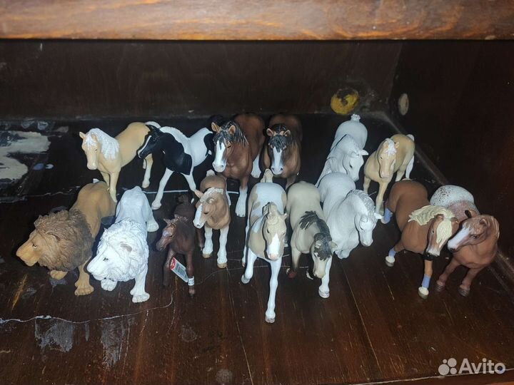Фигурки животных schleich papo собаки лошади львы