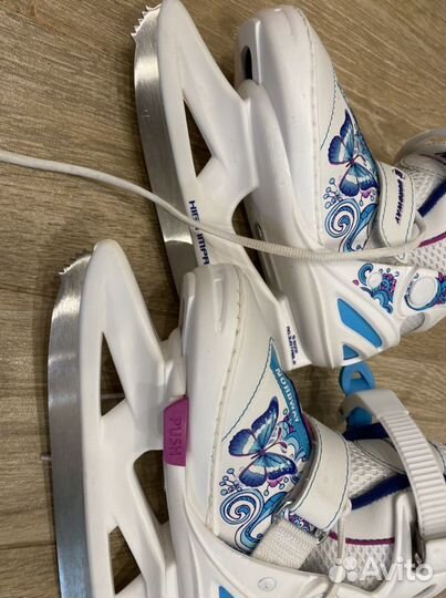 Коньки раздвижные nordway 26-30 в отличном состоян