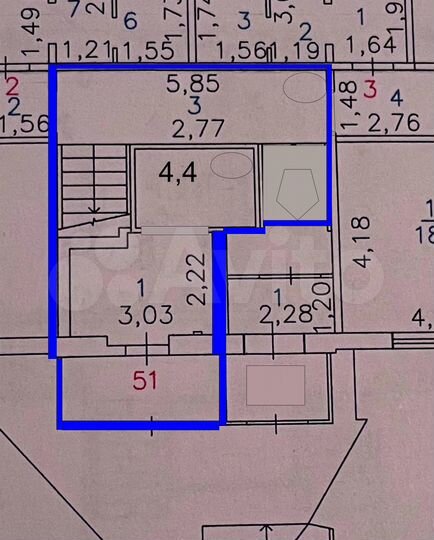 Свободного назначения, 18 м²