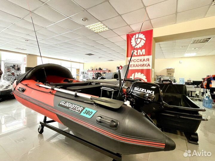 Лодка Gladiator E380 с Мотором Suzuki DF 9.9BS