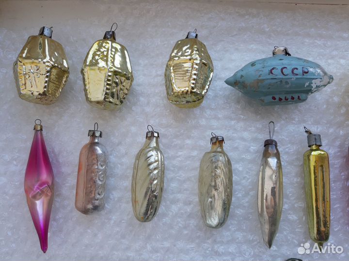 Новогодние елочные игрушки СССР советские