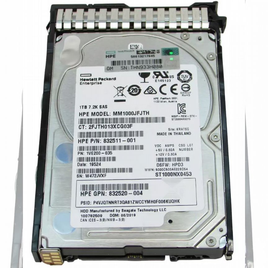 [MM1000JFJTH] Жесткий Диск Hp 1tb 7200 Sas 2,5" Hdd Mm1000jfjth