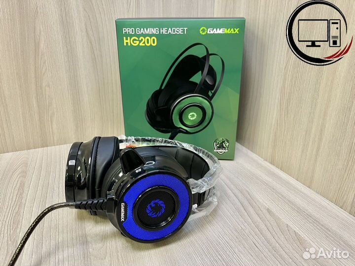 Гарнитура игровая GameMax HG200 (RGB, новая)