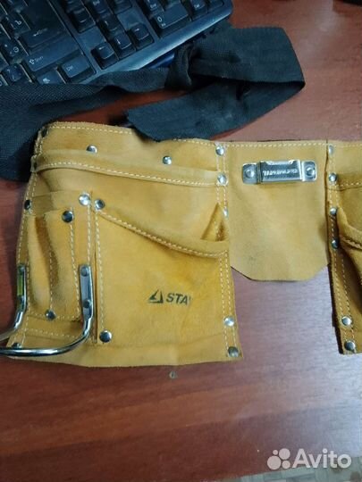 Сумка кожаная на пояс для инструментов