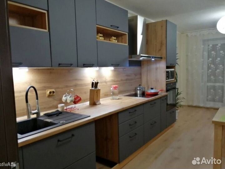 Кухня угловая на заказ.мдф фасады