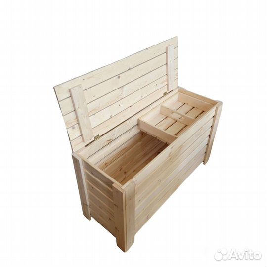 Ящик для хранения откидной из хвои (103х57х38см)