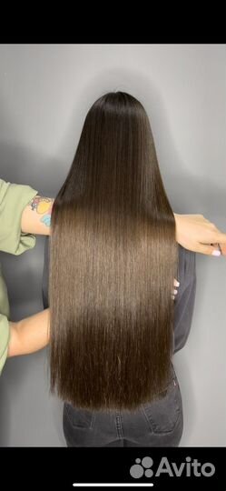 Кератиновое выпрямление волос