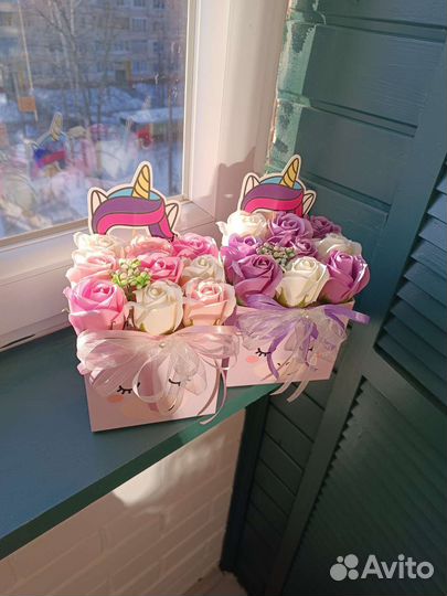 Букет на 8 марта из мыла для доченьки