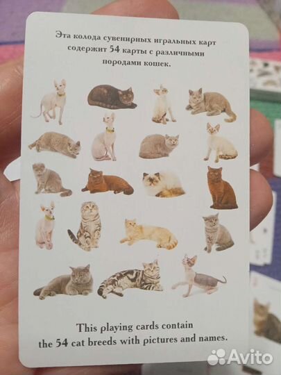 Игральные карты сувенирные Кошки России