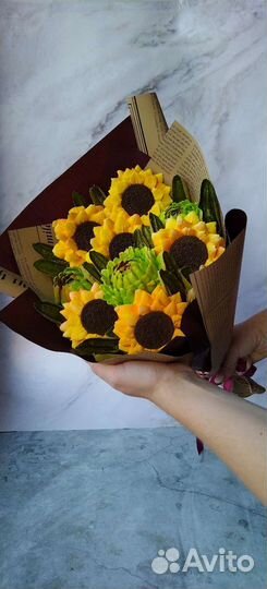 Съедобные букеты из зефира