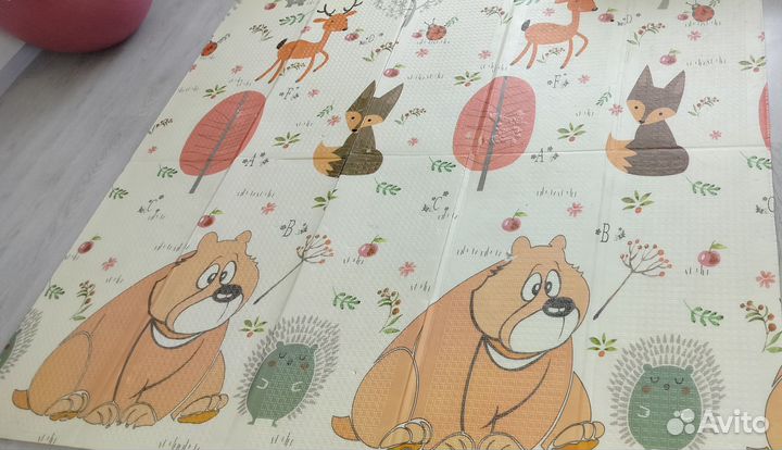 Развивающий детский складной коврик 180х200