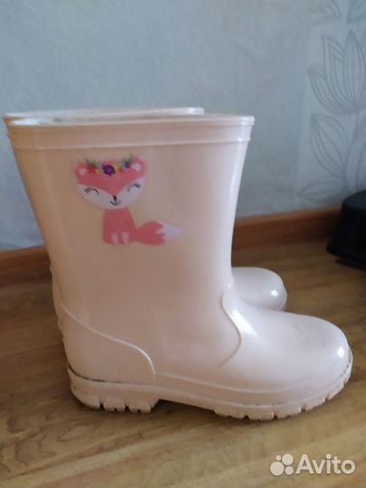 Сапожки резиновые для девочки