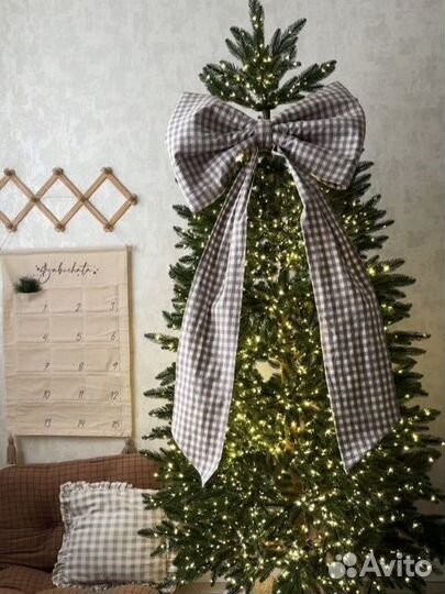 Большой бант на елку