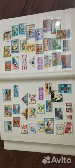 Большой альбом с иностранными марками чист/гаш