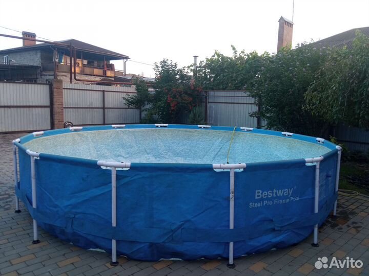 Продам бассейн каркасный бу
