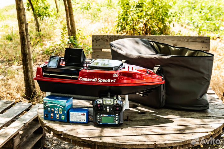 Карповый кораблик,камера,эхолот,акб 25А,сумка