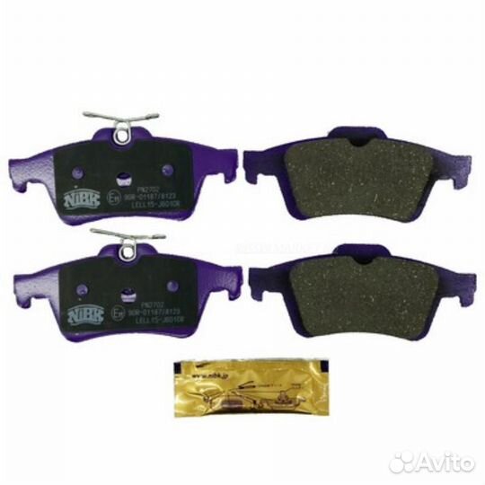 Nibk PN2702 Колодки тормозные дисковые зад