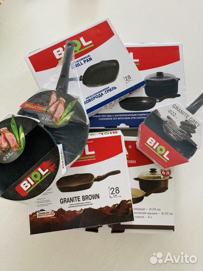 Набор посуды с антипригарным покрытием биол